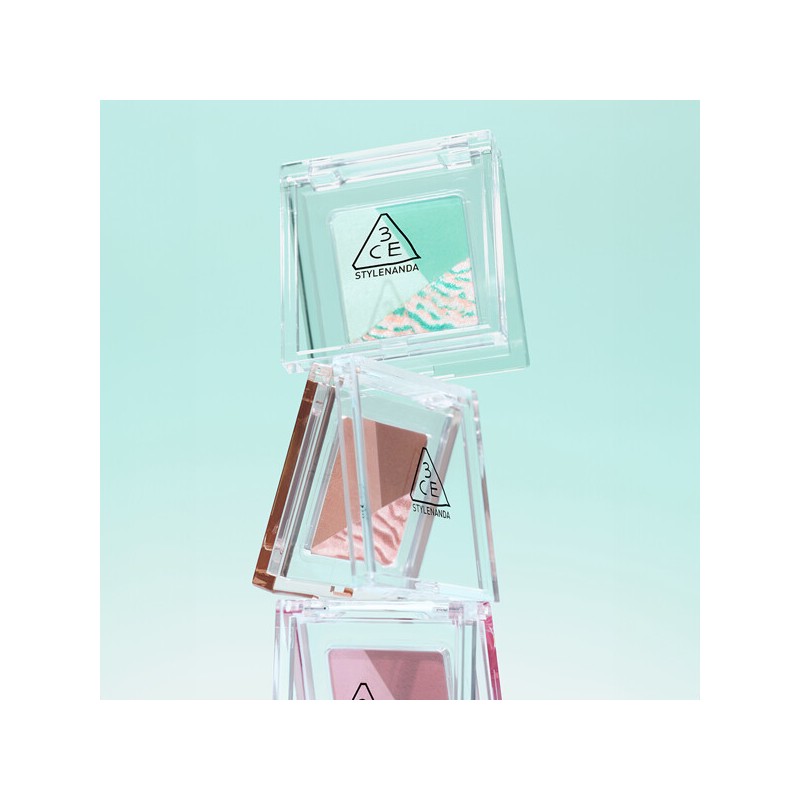 3CE Color Grid Eyeshadow + Color Grid Dual Brush FLAME