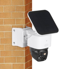 CaGuan Wall Mount Bracket Compatible with Eufy Security SoloCam S340, Rust-Proof Metal Corner Mount for Eufy S340 Solar Security Camera with Coverage of 270° on Both Sides of The House