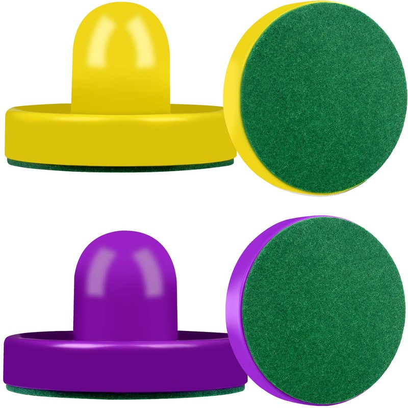 ONE250 Air Hockey Pushers and Purple Air Hockey Pucks, Goal
