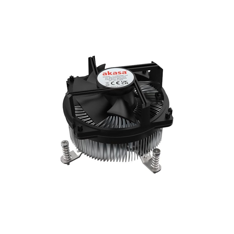 Akasa AK-CC6608BP01 Low Profile CPU Cooler - Socket LGA 1700,