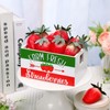 Marsui Summer Tiered Tray Decor Lemon Strawberry Beach Mini Wooden