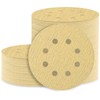 Huopueit 100PCS 5 Inch Sanding Discs, 8 Hole Hook and