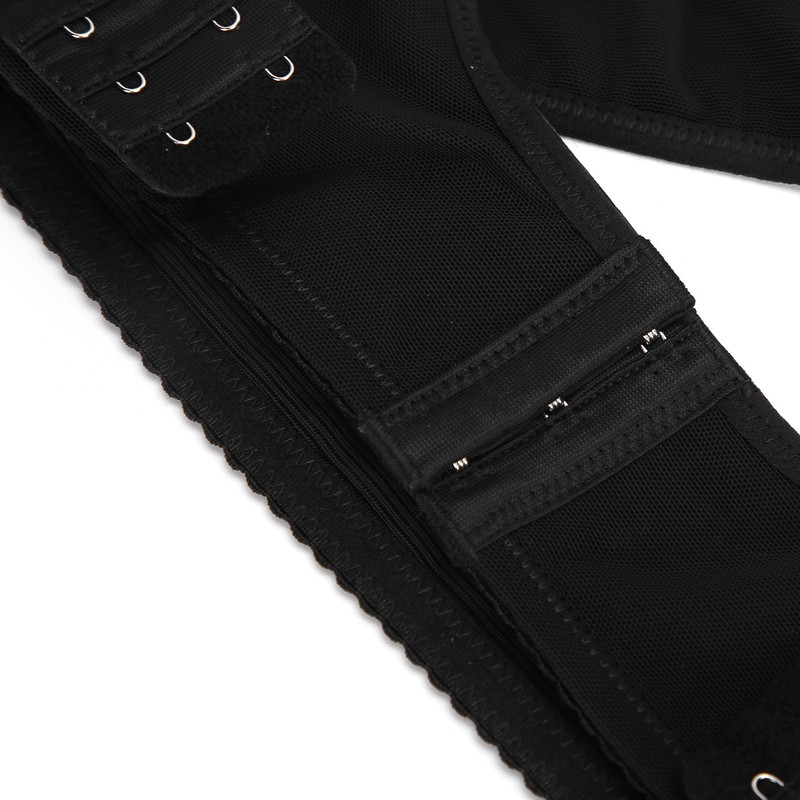 Chest Brace Up Women Breast Support Black Bra Shapewear Vest