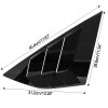 Xukey 2pcs Rear Window Louvers Side Vent Trim For Ford