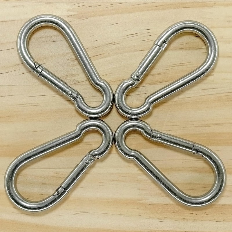 4 PCS Heavy Duty 304 Stainless Steel M8 Spring Snap