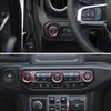 4PCS Air Conditioner Headlight Switch Knob Cover Compatible with Jeep