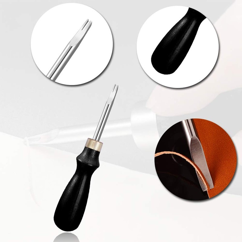Namner Leather Edge Tool Set-4 Pcs Leather Beveler, Leather Edge
