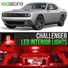 LEDstore 2015-2018 Dodge Challenger Red Interior LED Lights Kit Package