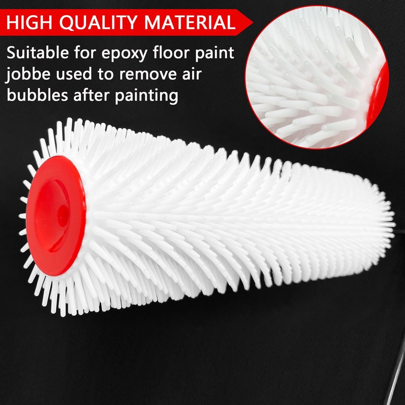 WYXDSDEV 9 Inch Screed Spiked Roller, Latex Floor Self Leveling