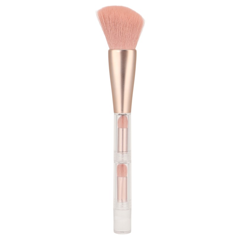 4 in 1 Makeup Brush Simple Elegant Portable Transparent Handle