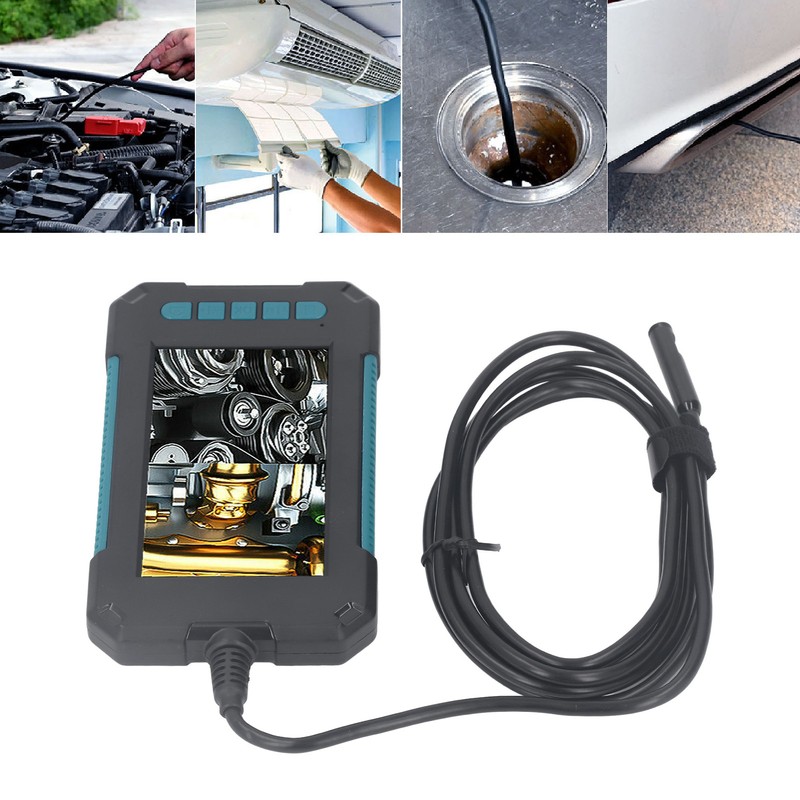 4.3in Industrial Endoscope Dual Lens 1080P 8mm Handheld Inspection Camera