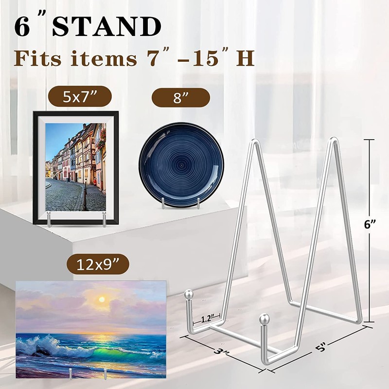 DAIYEE 3 Pcs 6'' Plate Stand Display plate holder picture