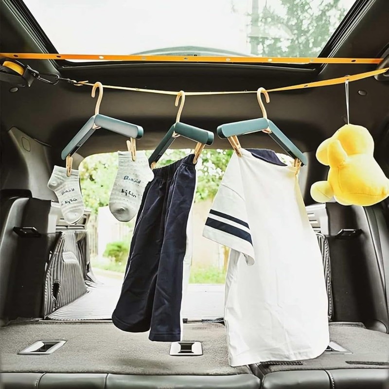 Heavy-Duty Travel Clothesline 3.6m with 34 Holes Portable Nylon Clothes