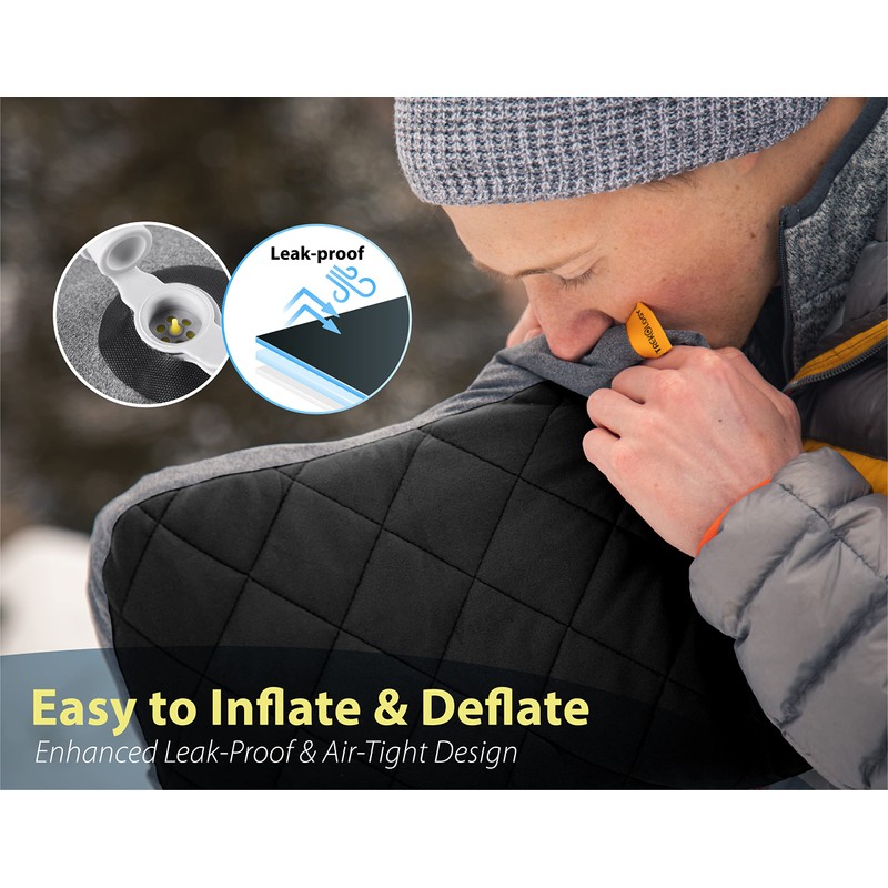 Trekology Inflatable, Practical Pillow for Camping, Outdoor, Backpacking, for Car,