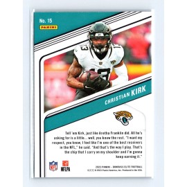 2023 Donruss Elite 15 Christian Kirk Rainbow Foil Jacksonville Jaguars Card