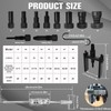 FITHOIST 12Pcs Motorcycle Blind Hole Bearing Puller Kit,Slide Hammer Puller