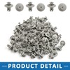A ABSOPRO Rivets Mounting Clip 8 mm Plastic Grey Replacement