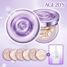 Age to Wenness AGE20S Diamond Water Glow Shot Edition Essence Pact (2 main products + 3 refills + ampoule) SPF50+ PA++++ - No. 21 / 에이지투웨니스AGE20S 다이아 물광샷 에디션 에센스팩트(본품2+리필3+앰플)SPF50+ PA++++ - 21호