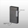 Visol Zebra Flint Lighter Traditional Flame Refillable Gas Butane and