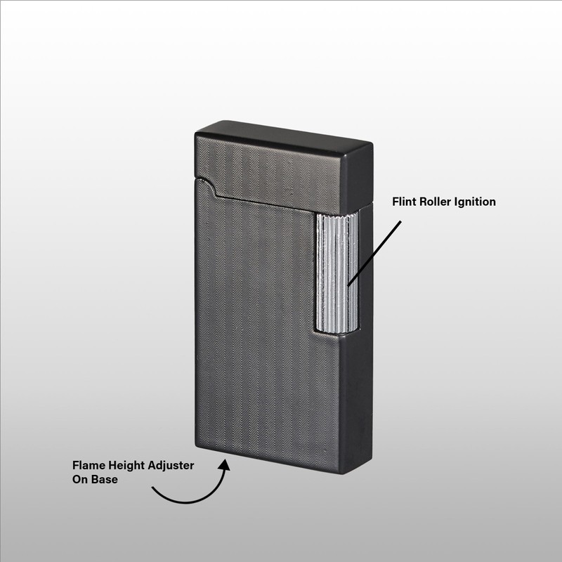 Visol Zebra Flint Lighter Traditional Flame Refillable Gas Butane and