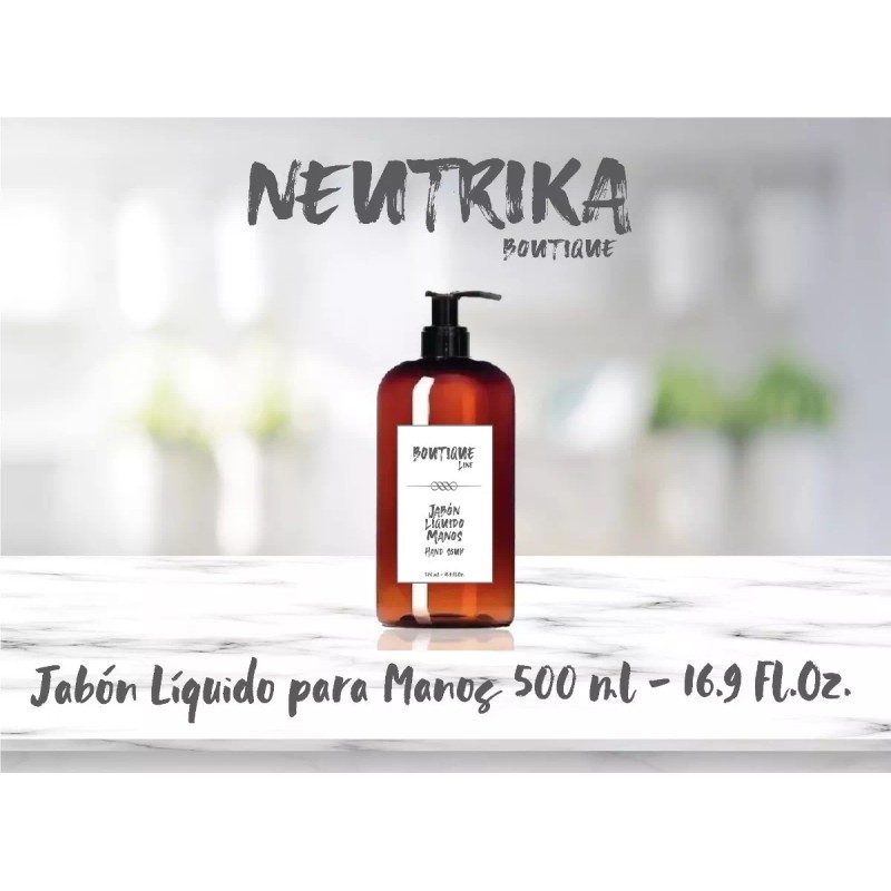 Neutrika Jabón Líquido Manos Boutique 500ml - Amenidades Hoteleras