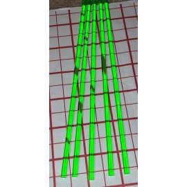 Best Acrylics 5 CLEAR GREEN 1/4” DIAMETER 18” INCH LONG ACRYLIC PLEXIGLASS PLASTIC COLOR ROD