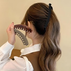 Banana Hair Clips, 9 PCS Large Hair Clips for Thick Thin Hair, 3 Style No Slip Banana Clips, Strong Holder Claw Clips for Women (B)