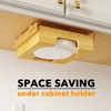 SpaceAid 9-inch Paper Plate Dispenser, Under Cabinet Bamboo Plates Holder,