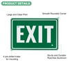 M METERXITY 2-Pack Exit Sign 12x8 Inch Aluminum Reflective Enter