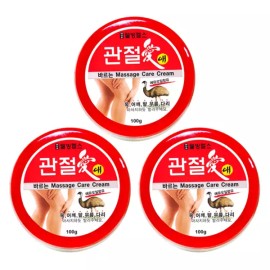 Wellbeing Health 3개 웰빙헬스 100g 바르는 마사지크림 관절애 3 Packs Wellbeing Health 100g Massage Cream for Joints
