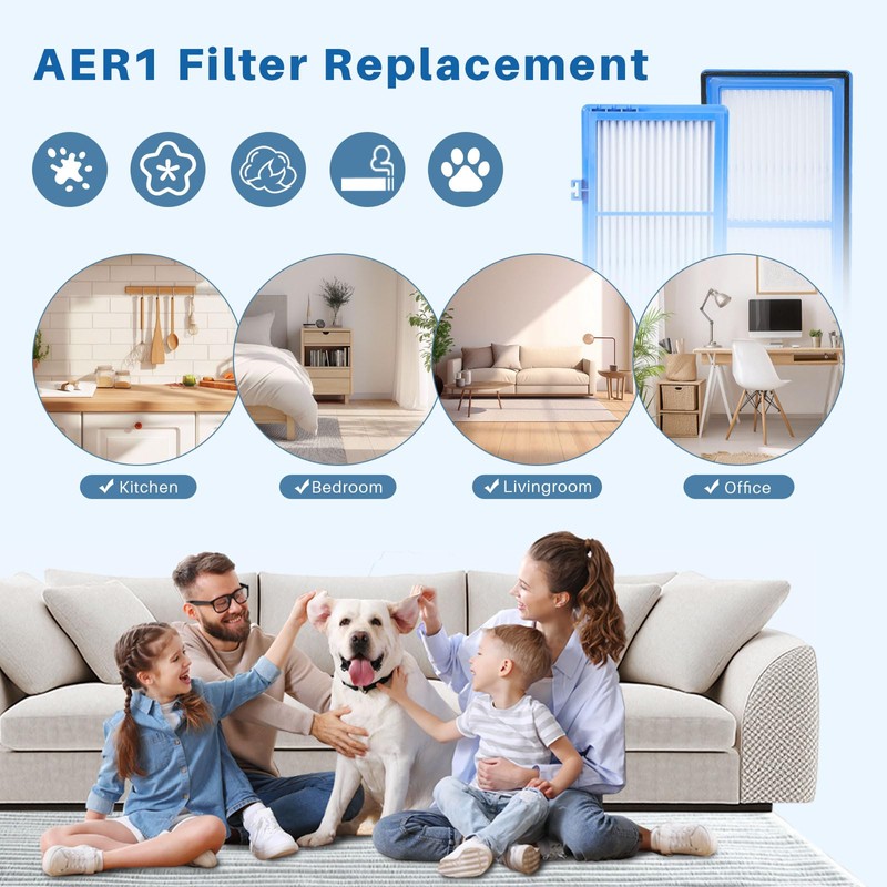 Fanulter 12 Pack AER1 HAPF30AT Filter Compatible with HAPF300AH-U4R and
