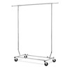 Whitmor Garment Rack - Foldable for Easy Storage - Chrome