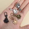 Elegaperma 30pcs Zipper Pulls Charms, Dog Paw Zipper Pull Charms,