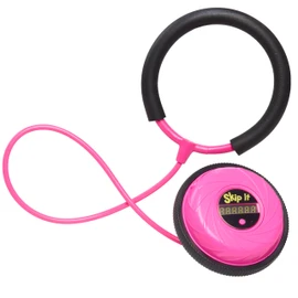 Just Play Skip It Retro Outdoor Toy, Light Up Ball and Digital Counter, Pink, Soft Foam Padded Ankle Ring, 31-inch Long, Screen Free Play, Toys for Kids Ages 5 Up