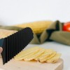 Potato Veggies Crinkle Cutter,French Fry Cutter for Wave Fries,Cucumber, Carrot