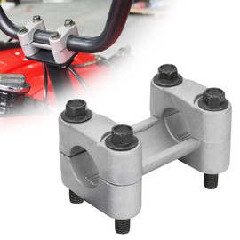 RUTU 7/8 Inch 22mm ATV Handlebar Risers, Handlebar Clamp 7/8" Motorcycle Handlebar Mount with Mounting Bolts for Most ATV UTV Quads 4 Wheeler Motorcycle