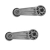 Window Crank Handle Set Gray Compatible with 73-04 Toyota