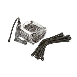 Rig'Em Right Waterfowl J-Weight Decoy Anchors for Deep Water Hunting with Bungee Cords for Easy Anchor Line Storage (6-oz Weights/Per Dozen)