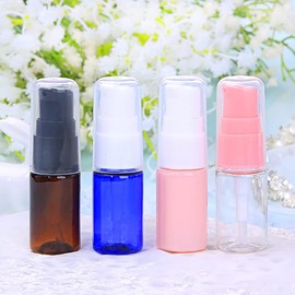 FSSTUD Pack of 12 10 ml Mini Lotion Pump Bottles Empty Refillable Cosmetic Bottles Cream Lotion Dispenser Travel Foundation Container Makeup Samples Bottles Container Transparent