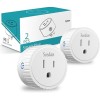 ZigBee 2 pack Smart Plug, ZigBee Switch Mini Smart Outlet
