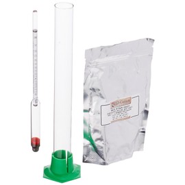 Home Brew Ohio Proof and Tralle Hydrometer with 12" Glass Test Jar with Distiller's Active Dry Yeast (1 Lb.)