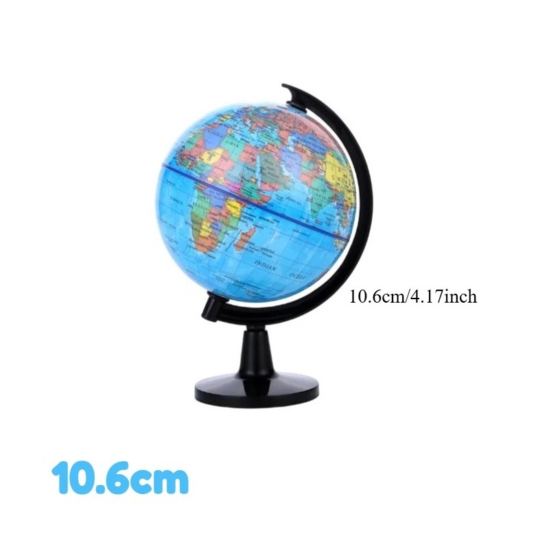 Educational World Globe for Teaching – 360° Rotating English Map