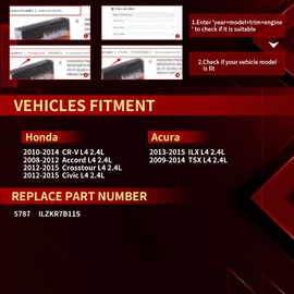 Juicery Spark Plugs ILZKR7B11S 12290R48H01 5787 Automotive Replacement Iridium Spark Plug 4 PCS Compatible with Honda Acura ILX TSX Accord CR-V Civic Crosstour 2.4L L4