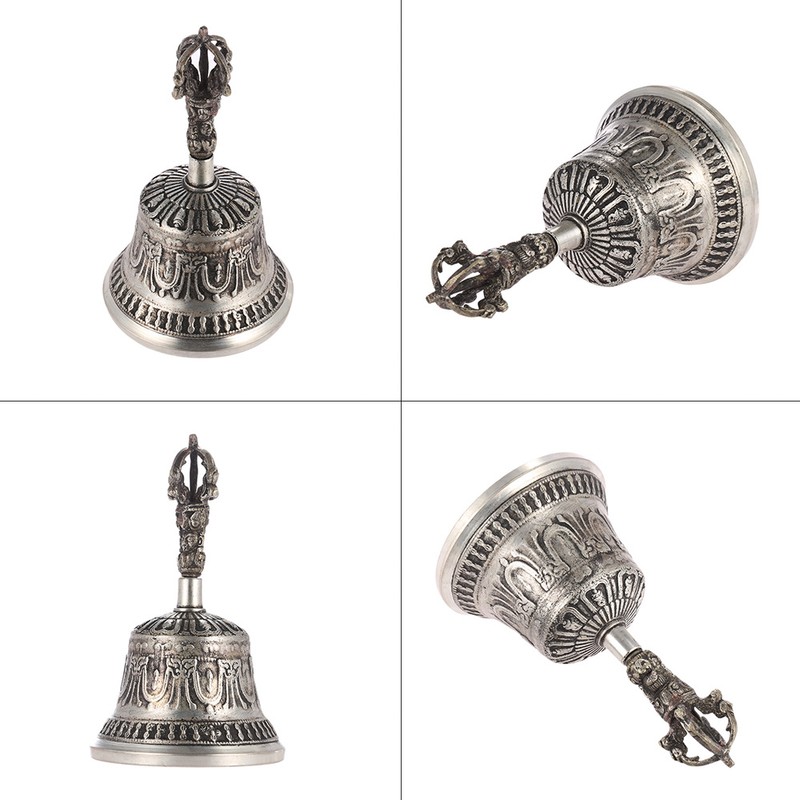 Handcrafted Tibetan Buddhist Temple Meditation Singing Bell with Dorje Vajra