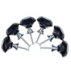 BOZONLI 6pcs 30mm Black Crystals Glass Drawer Knobs Cupboard Knobs