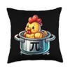 Chicken Pot Pie Math Lover Pi 3.14 Funny Throw Pillow