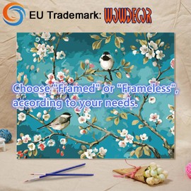 Paint by Numbers Kits for Adults Kids, Number Painting - Colourful Giraffe Animal 41cm x 50cm (Giraffe-Frameless)