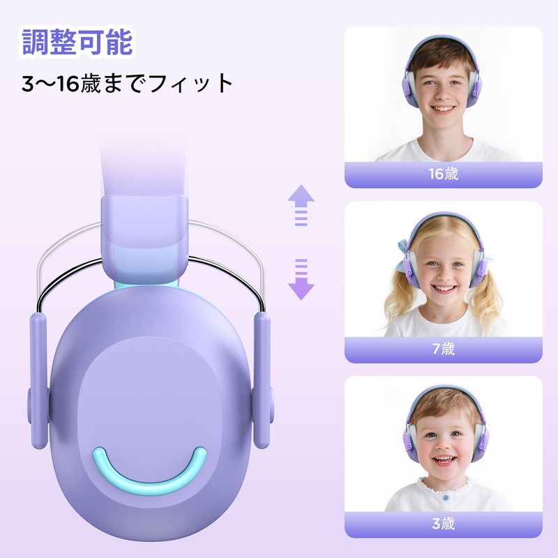 New Bee NR91 Earmuffs for Kids, Soundproofing, Hearing Sensitivity, SNR30dB