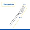 Plasticpro Disposable Clear Plastic Cutlery Disposable utensils Heavyweight 100 Count