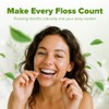 OhmFloss - Hilo dental biodegradable con soporte rellenable de bambú
